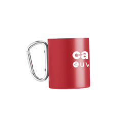 Mug rouge mousqueton