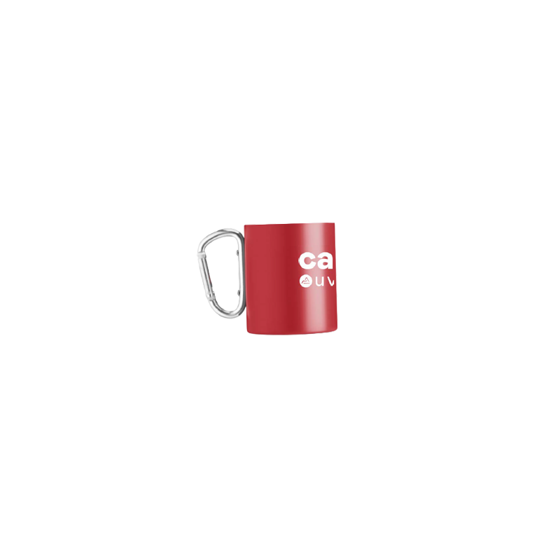Mug rouge mousqueton