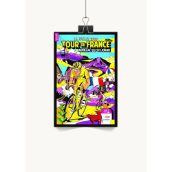 Affiche Tour de France 2026 dans le Cantal